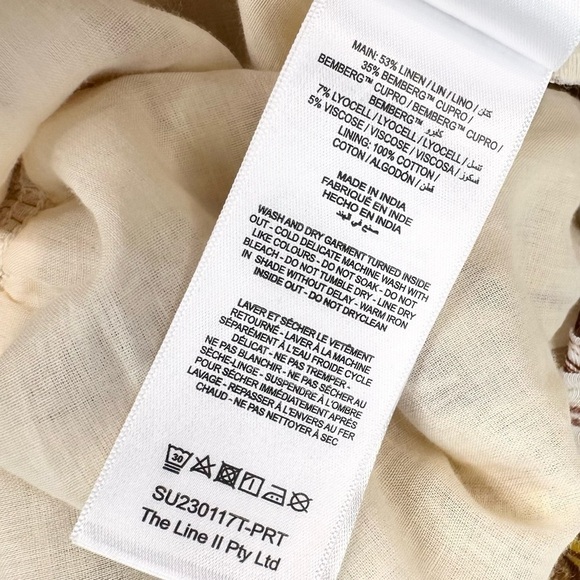 NWOT Significant Other top linen yellow flower crop blouse shirt Aisha Revolve 4 - Picture 15 of 15